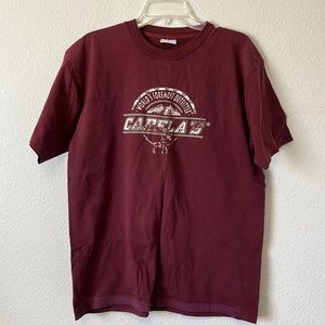 Cabelas Vintage Heavy Weight Single Stitch Short Sleeve T Shirt Men’s Large Red